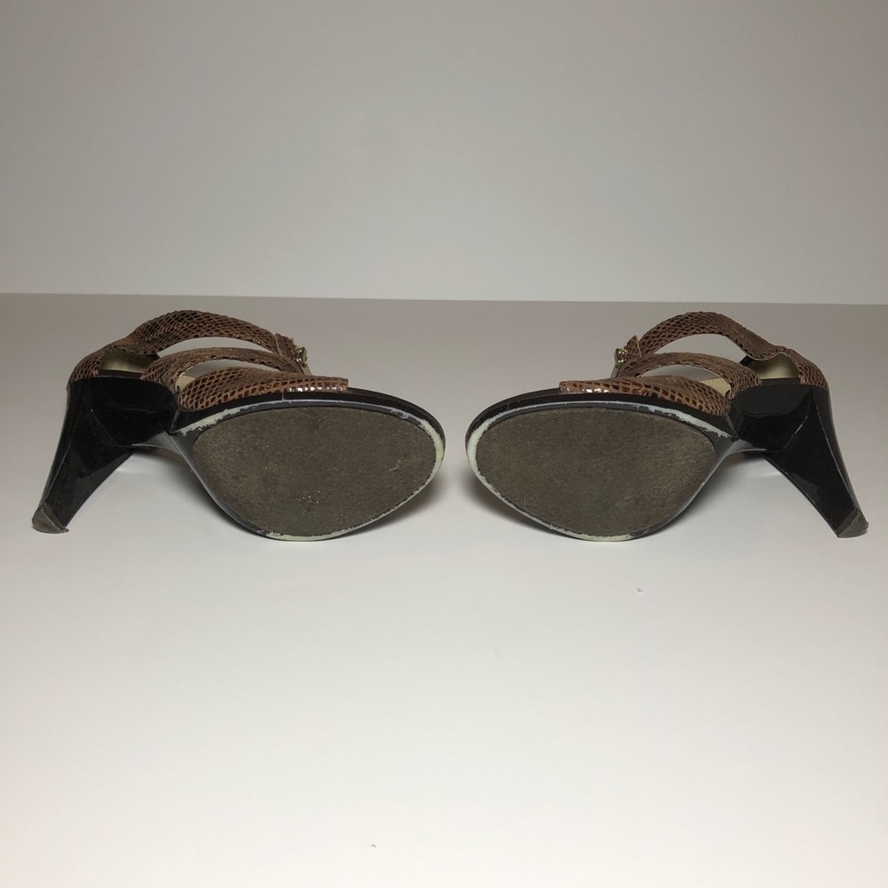 **SOLD** Brown Michael Kors snake skin heels - Picture 6 of 6